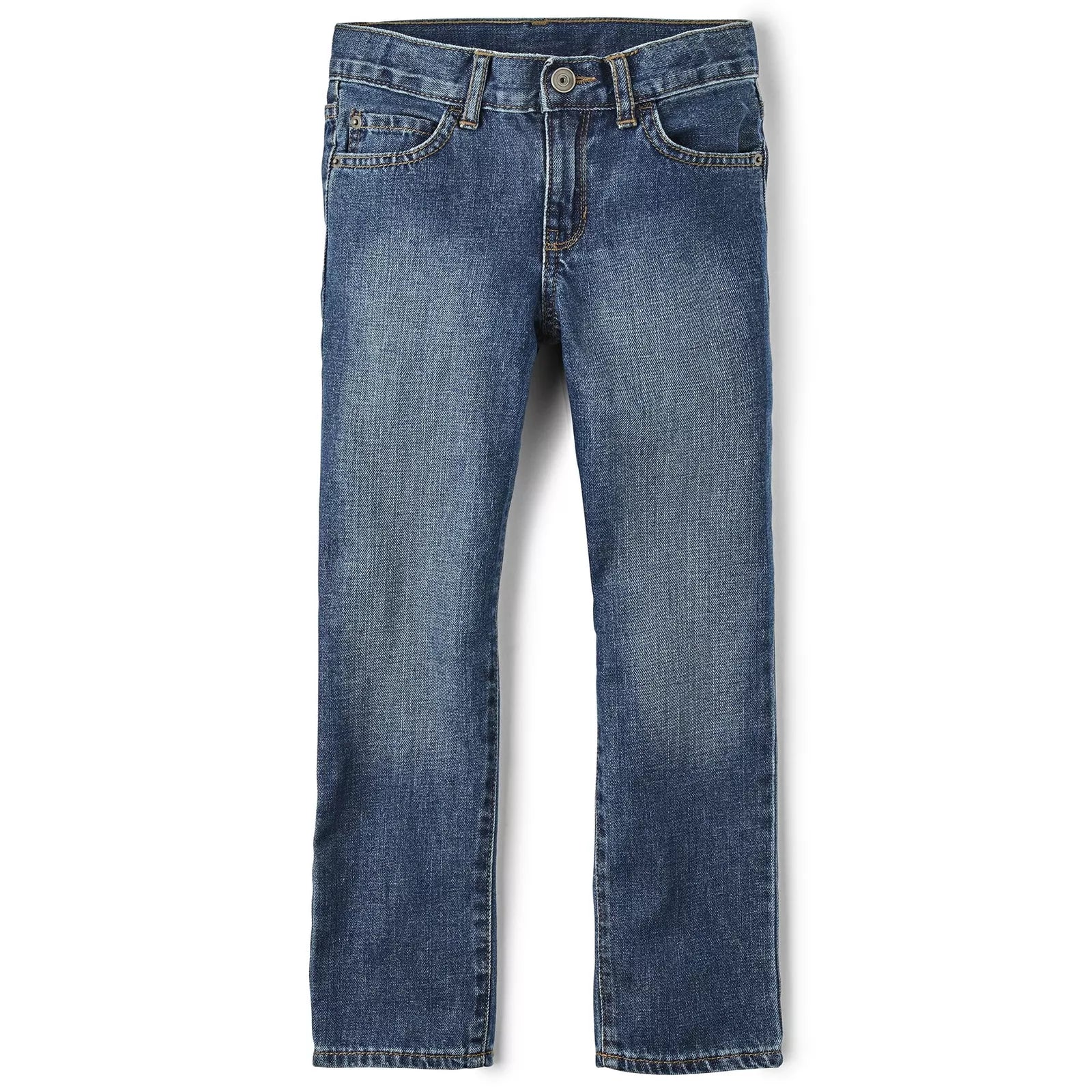 Size 4, These jeans offer a modern and trendy look with their ripped straight leg design. Made from 100% cotton, Jean Boys Size 4 Blue 100% Cotton