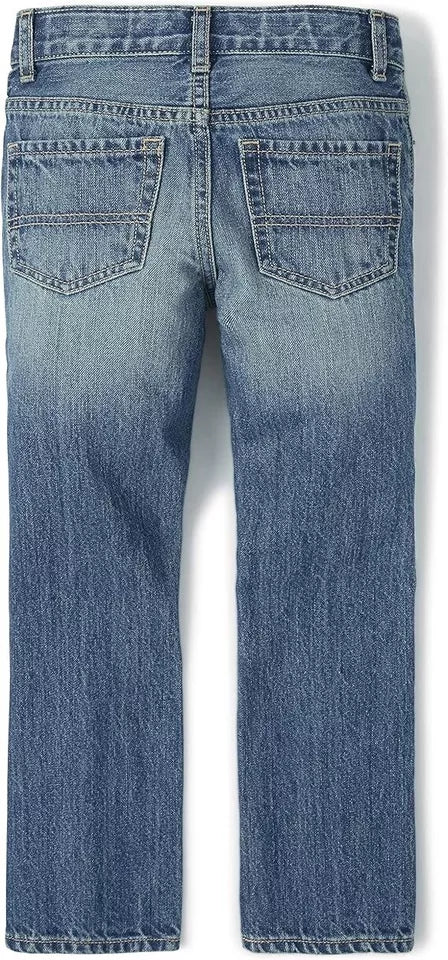 Featuring an elastic waistband, these jeans can be easily adjusted to ensure a causal fit for boys of different sizes, Boys Jeans Size 16 Regular Kids