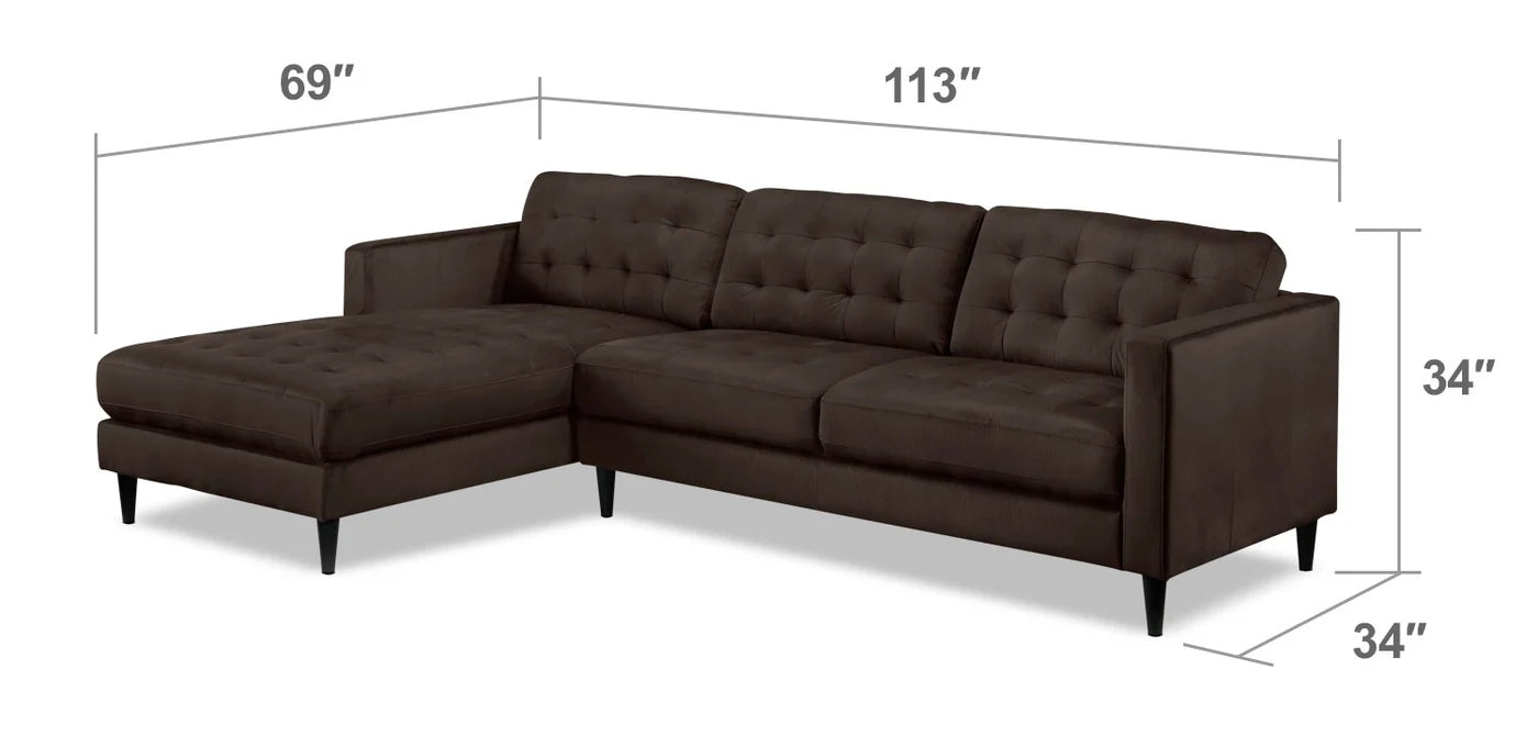 2-Piece Sectional with Left-Facing Chaise