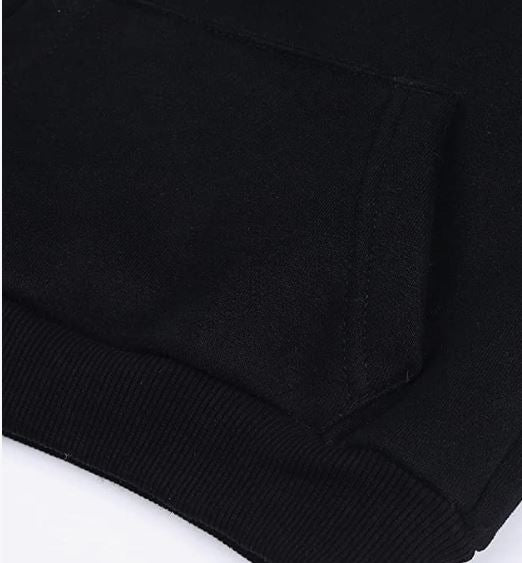 Tracksuit Kids Solid Color Hooded Sweatsuit Thick Cotton Pullover Sweatshirt + Pants Outfits Set