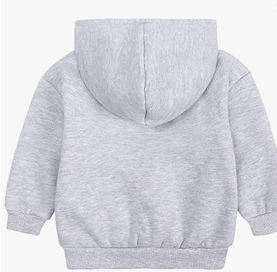 Tracksuit Kids Solid Color Hooded Sweatsuit Thick Cotton Pullover Sweatshirt + Pants Outfits Set