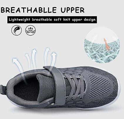 Unisex Lightweight Breathable Athletic Running Tennis Fitness Shoes for Toddler/Little Kid/Big Kid