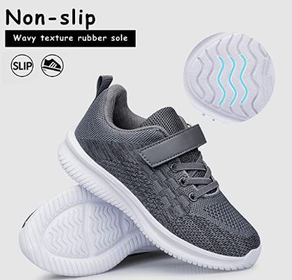 Unisex Lightweight Breathable Athletic Running Tennis Fitness Shoes for Toddler/Little Kid/Big Kid