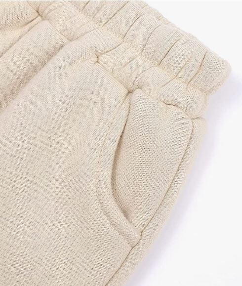 Tracksuit Kids Solid Color Hooded Sweatsuit Thick Cotton Pullover Sweatshirt + Pants Outfits Set