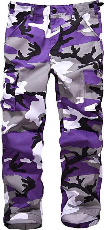 Kids Combat Army Ranger Camping Outdoor camo Cargo Pants Trousers