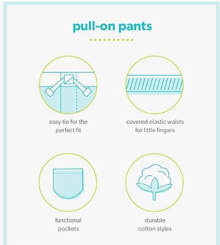 Boys' 2-Pack Pull On Pant