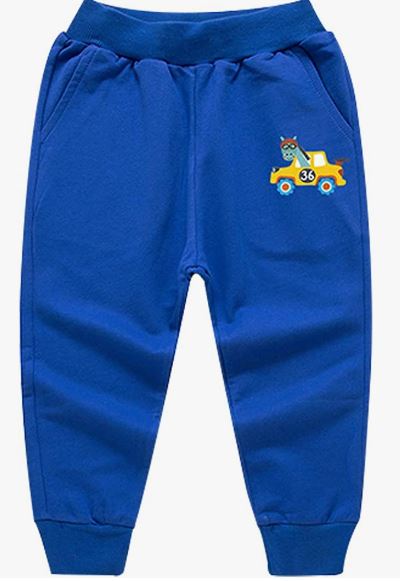 Boys Cotton Jogging Pants, Pull-On