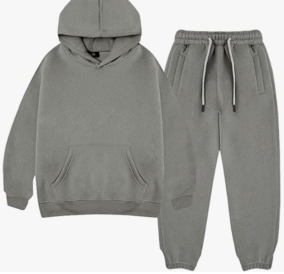 Boy's Hoodie Tracksuit Set Pullover Sweatshirt Jogging Pants 2 Pieces Sweatsuit