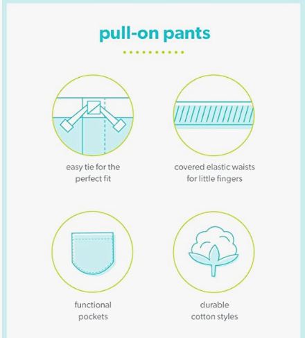 Boys' 2-Pack Pull On Pant