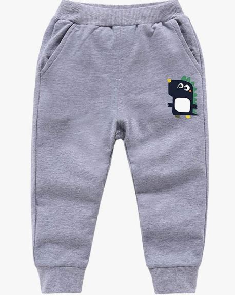 Boys Cotton Jogging Pants, Pull-On