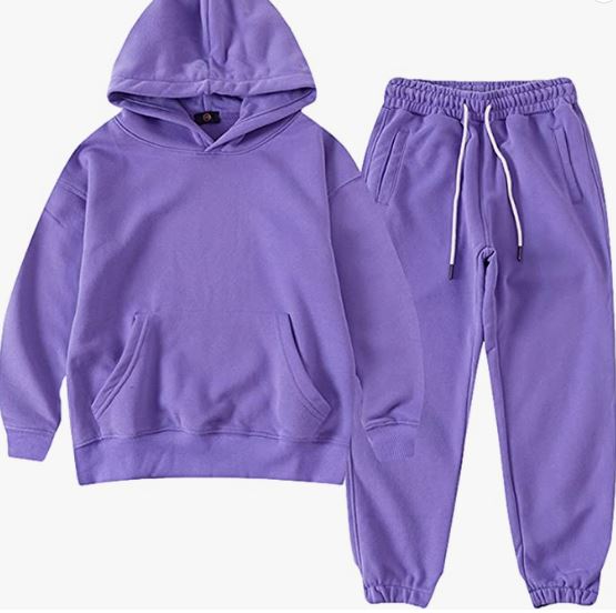 Boy's Hoodie Tracksuit Set Pullover Sweatshirt Jogging Pants 2 Pieces Sweatsuit