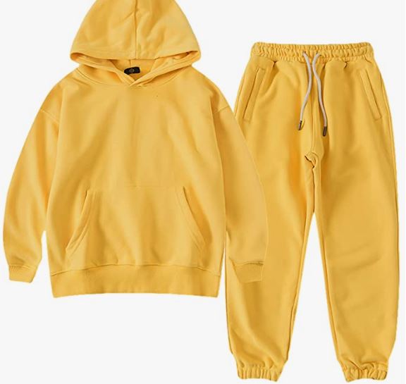 Boy's Hoodie Tracksuit Set Pullover Sweatshirt Jogging Pants 2 Pieces Sweatsuit