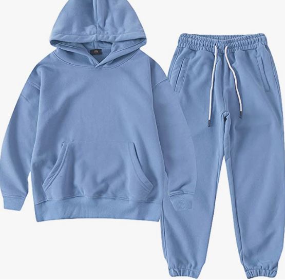 Boy's Hoodie Tracksuit Set Pullover Sweatshirt Jogging Pants 2 Pieces Sweatsuit