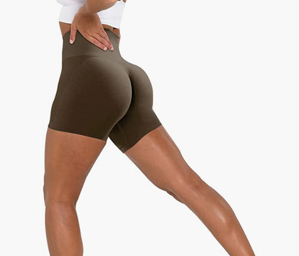 Contour Seamless Workout Shorts for Women High Waist Gym Biker Shorts