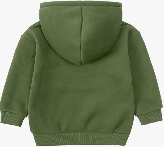 Tracksuit Kids Solid Color Hooded Sweatsuit Thick Cotton Pullover Sweatshirt + Pants Outfits Set