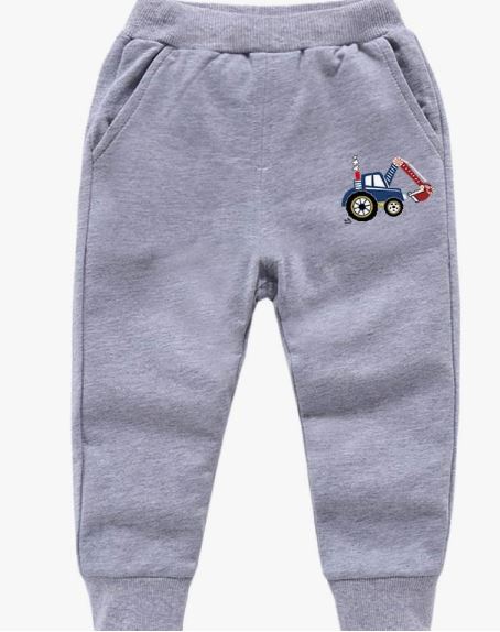 Boys Cotton Jogging Pants, Pull-On