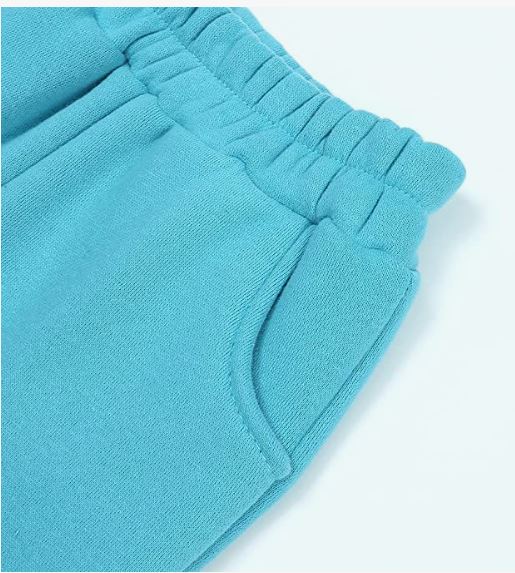 Tracksuit Kids Solid Color Hooded Sweatsuit Thick Cotton Pullover Sweatshirt + Pants Outfits Set