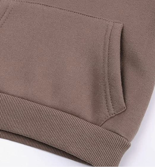 Tracksuit Kids Solid Color Hooded Sweatsuit Thick Cotton Pullover Sweatshirt + Pants Outfits Set