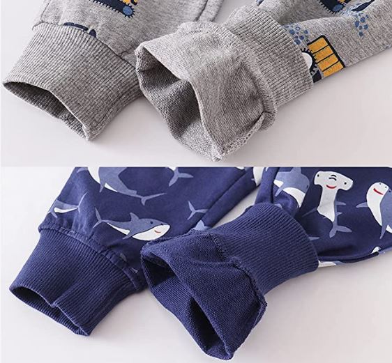 Boys Cotton Jogging Pants, Pull-On