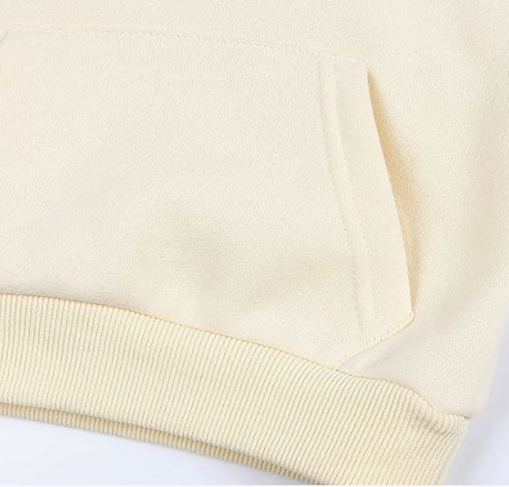 Tracksuit Kids Solid Color Hooded Sweatsuit Thick Cotton Pullover Sweatshirt + Pants Outfits Set