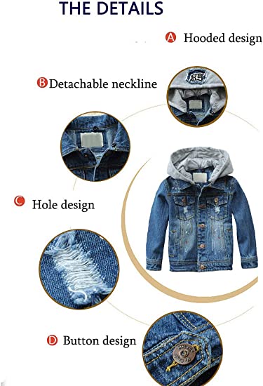 UNISEX Jacket Button Down Jean Coat Outwear