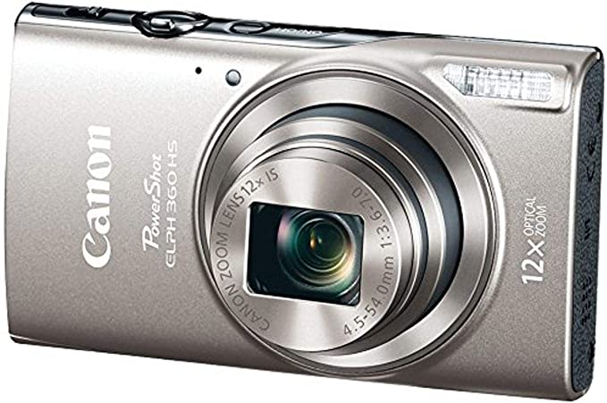 Canon PowerShot ELPH 360 HS 20.2 Digital Camera with 12x Optical Image Stabilized Zoom with 3-Inch LCD (Black)