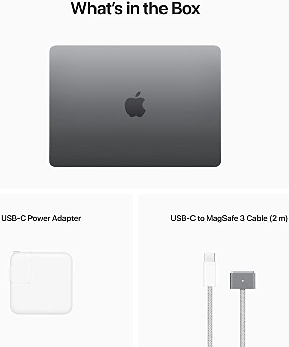 Apple 2022 MacBook Air Laptop with M2 chip: 13.6-inch Liquid Retina Display, 8GB RAM, 256GB SSD Storage, Backlit Keyboard, 1080p FaceTime HD Camera. Works with iPhone and iPad; Starlight; English