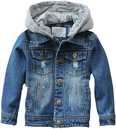 UNISEX Jacket Button Down Jean Coat Outwear