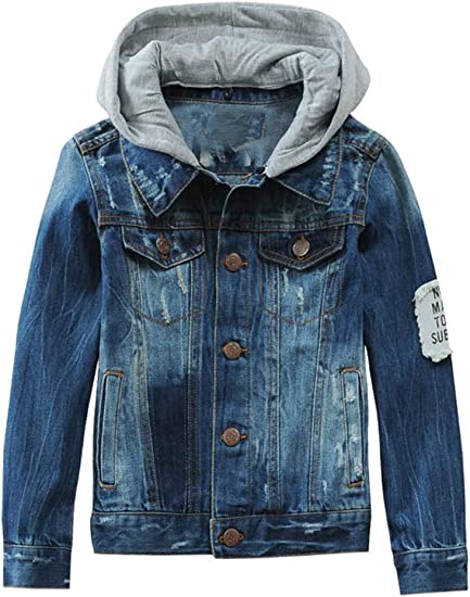UNISEX Jacket Button Down Jean Coat Outwear