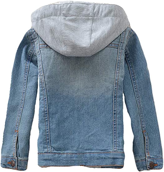 UNISEX Jacket Button Down Jean Coat Outwear