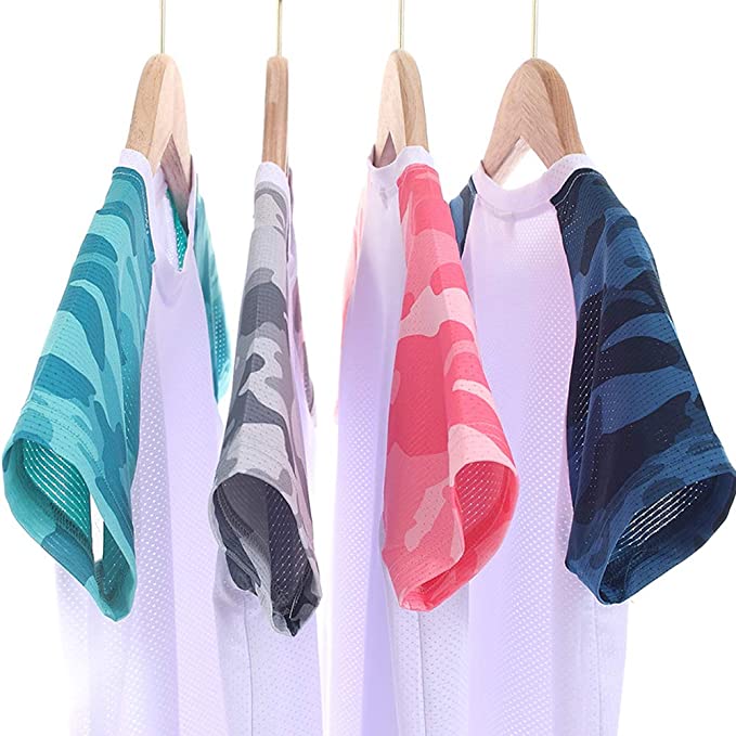 2 Piece Sports Outfit Shirt+Shorts Camouflage Fashion Athletic Quick-Dry 2-13Y