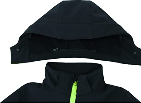 Boys Waterproof Softshell Jackets Fleece Lined Windpoof Raincoats with Hood