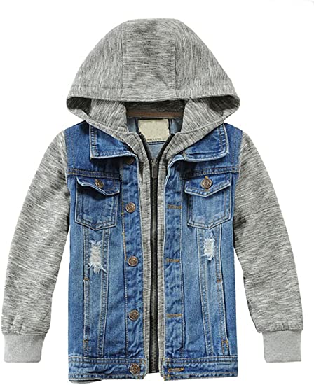 UNISEX Jacket Button Down Jean Coat Outwear