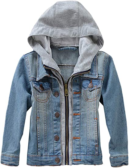 UNISEX Jacket Button Down Jean Coat Outwear