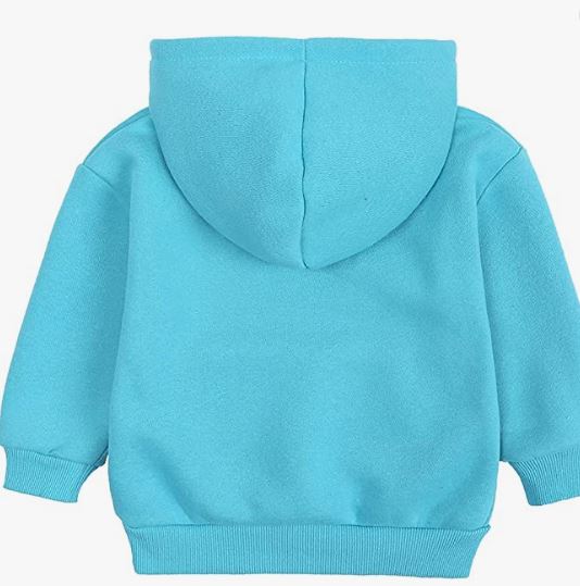 Tracksuit Kids Solid Color Hooded Sweatsuit Thick Cotton Pullover Sweatshirt + Pants Outfits Set