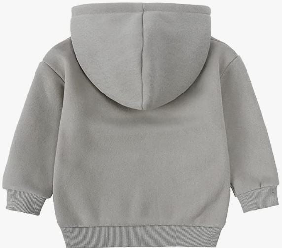 Tracksuit Kids Solid Color Hooded Sweatsuit Thick Cotton Pullover Sweatshirt + Pants Outfits Set