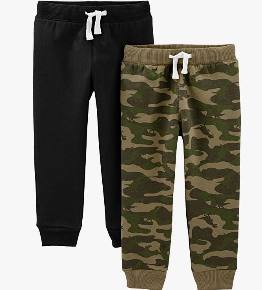 Boys 2-Pack Pull on Fleece Pants