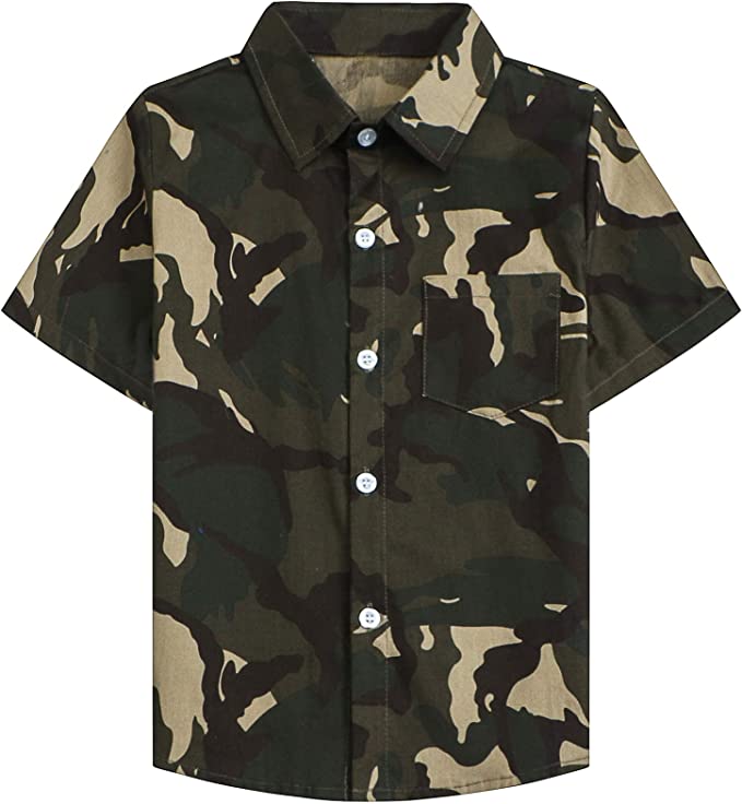 Big Boys' Flannel Plaid Shirt 18M-14 Years