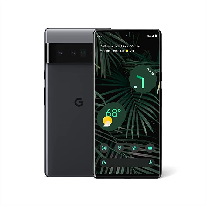 Google Pixel 6 Pro - 5G Android Phone - Unlocked Smartphone with Advanced Pixel Camera and Telephoto Lens - 256GB - Cloudy White