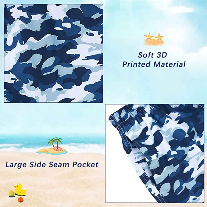Quick Dry Beach Board Shorts 3D Cool Bathing Suits