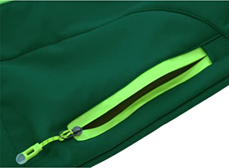 Boys Waterproof Softshell Jackets Fleece Lined Windpoof Raincoats with Hood