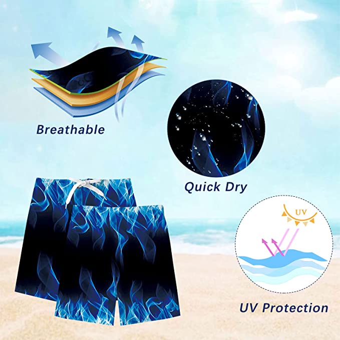 Quick Dry Beach Board Shorts 3D Cool Bathing Suits