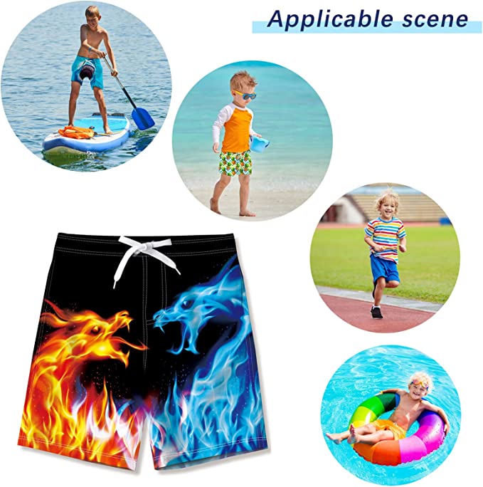 Quick Dry Beach Board Shorts 3D Cool Bathing Suits
