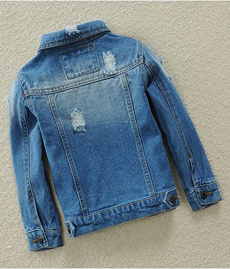 UNISEX Jacket Button Down Jean Coat Outwear
