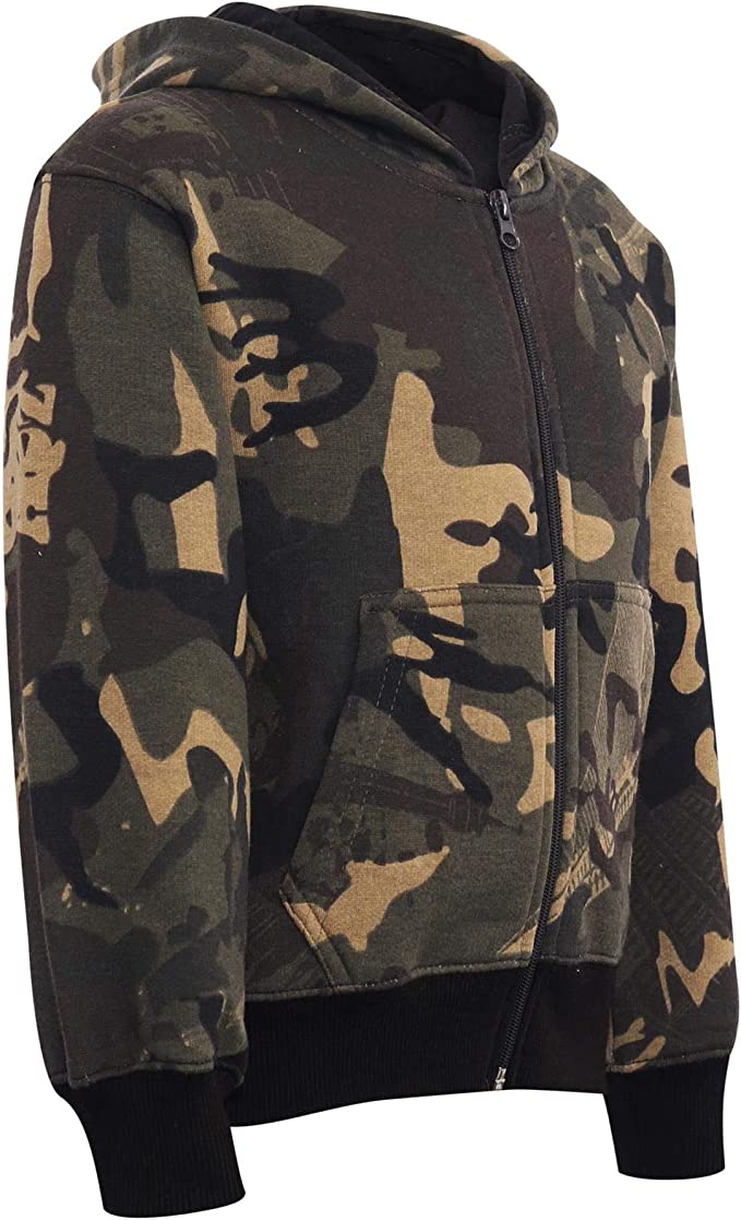 Zipper Camo Green , Camo Green