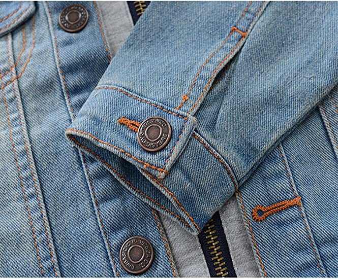 UNISEX Jacket Button Down Jean Coat Outwear