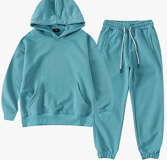 Boy's Hoodie Tracksuit Set Pullover Sweatshirt Jogging Pants 2 Pieces Sweatsuit