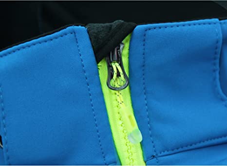 Boys Waterproof Softshell Jackets Fleece Lined Windpoof Raincoats with Hood