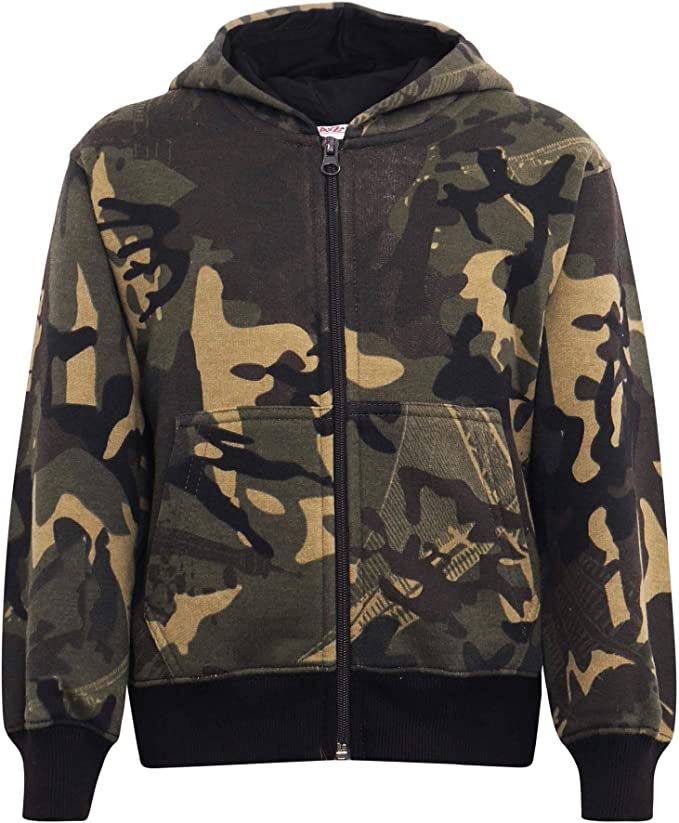 Zipper Camo Green , Camo Green