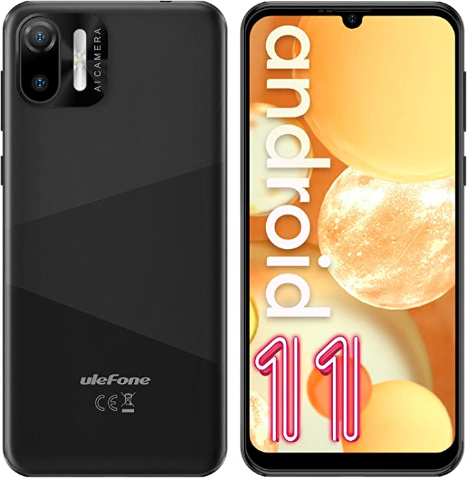 Ulefone Note 6 Unlocked Android Phones Canada, 3G Unlocked Smartphone, 32GB extened 128GB Storage, 6.1